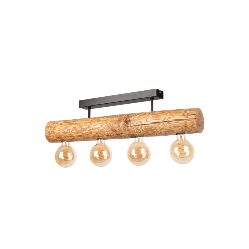 Lámpara de techo TRABO 4xE27/60W/230V pino