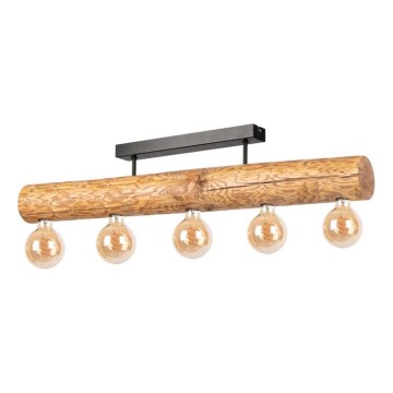 Lámpara de techo TRABO 5xE27/60W/230V pino