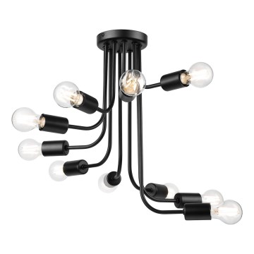 Lámpara de techo TRINITY 10xE27/15W/230V negro