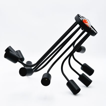 Lámpara de techo TRINITY 10xE27/15W/230V negro