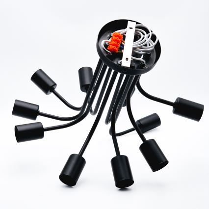 Lámpara de techo TRINITY 10xE27/15W/230V negro