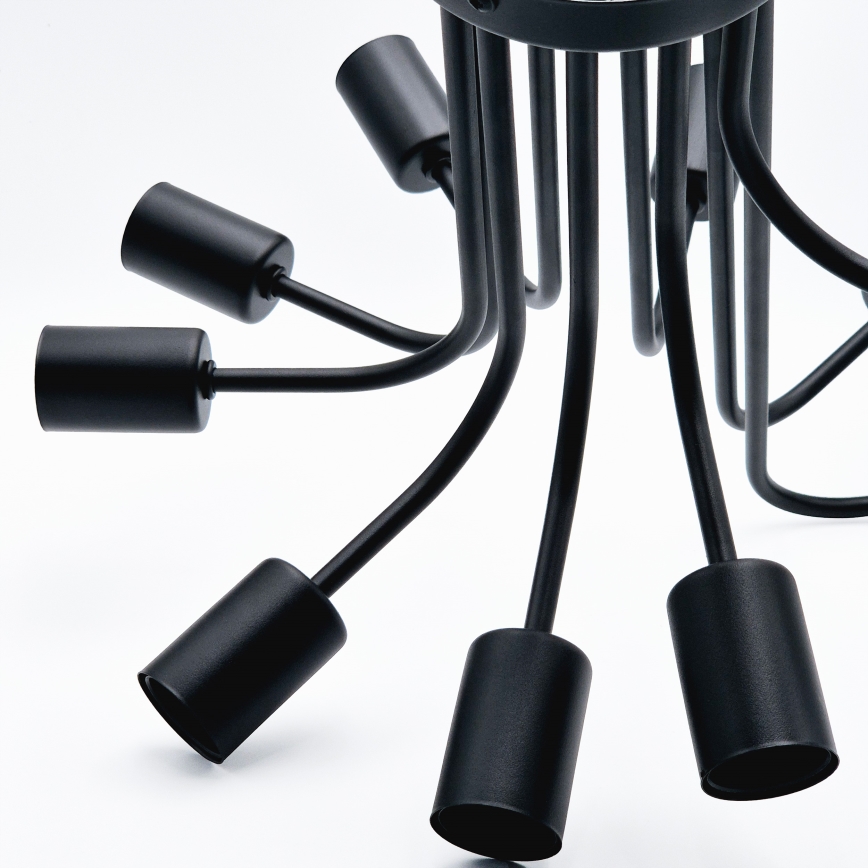 Lámpara de techo TRINITY 10xE27/15W/230V negro
