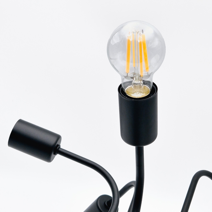 Lámpara de techo TRINITY 10xE27/15W/230V negro
