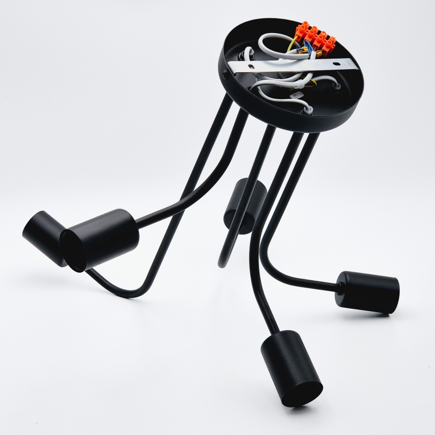 Lámpara de techo TRINITY 5xE27/15W/230V negro