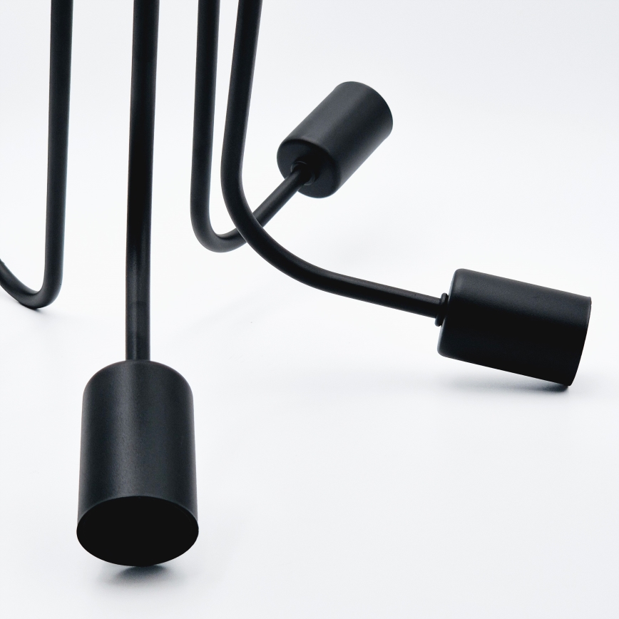 Lámpara de techo TRINITY 5xE27/15W/230V negro