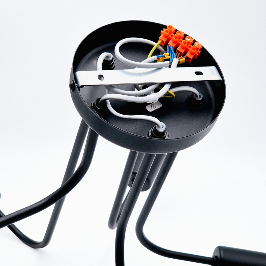 Lámpara de techo TRINITY 5xE27/15W/230V negro