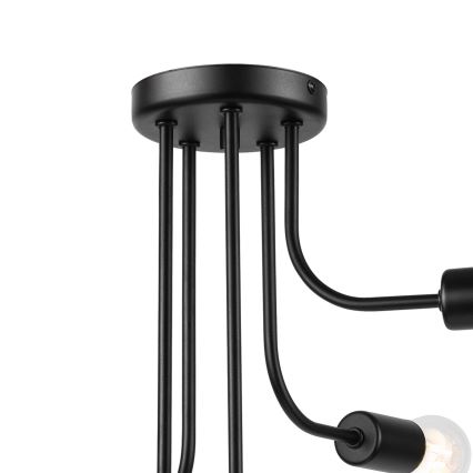 Lámpara de techo TRINITY 5xE27/15W/230V negro