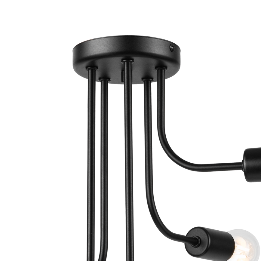 Lámpara de techo TRINITY 5xE27/15W/230V negro