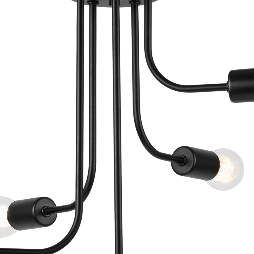 Lámpara de techo TRINITY 5xE27/15W/230V negro
