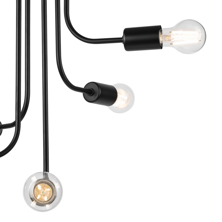 Lámpara de techo TRINITY 5xE27/15W/230V negro