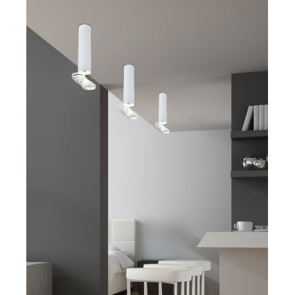 Lámpara de techo TUBA 1xGU10/50W/230V blanco