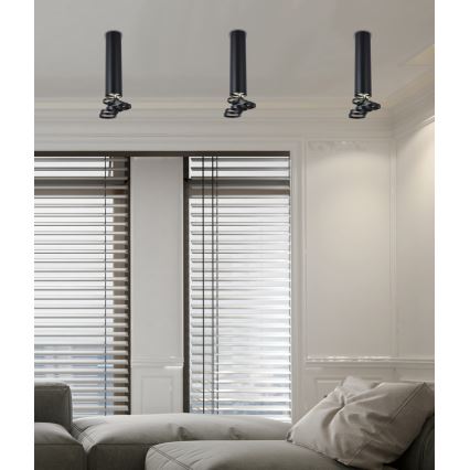 Lámpara de techo TUBA 1xGU10/50W/230V negro