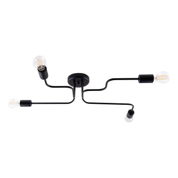 Lámpara de techo VECTOR 4xE27/15W/230V negro
