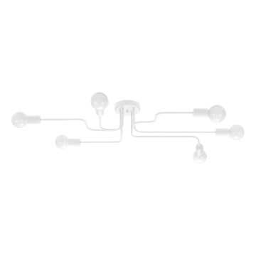 Lámpara de techo VECTOR 6xE27/15W/230V blanco