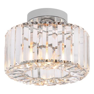 Lámpara de techo VETRO 1xE27/15W/230V Ø 24,5 cm cromo mate