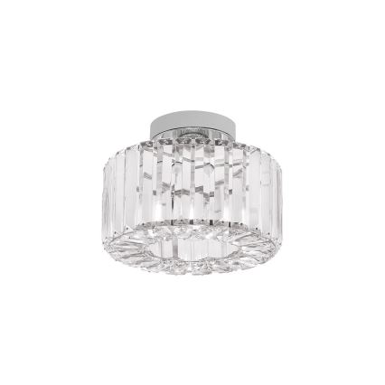 Lámpara de techo VETRO 1xE27/15W/230V Ø 24,5 cm cromo mate