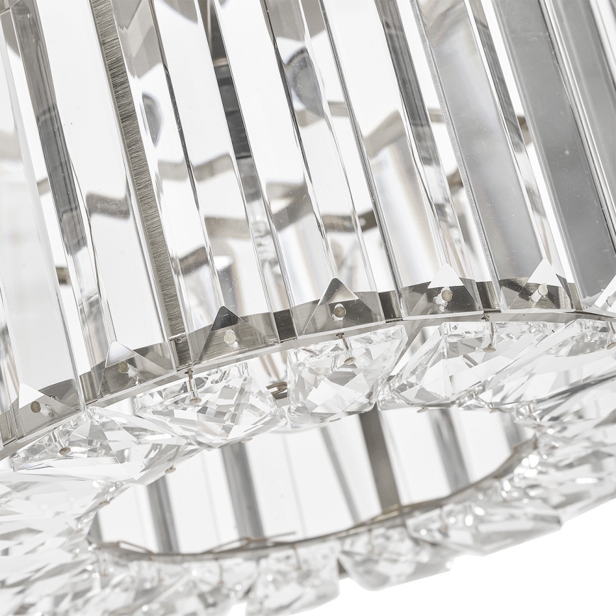 Lámpara de techo VETRO 1xE27/15W/230V Ø 24,5 cm cromo mate