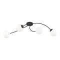 Lámpara de techo VIBRA 4xE14/10W/230V negro/blanco