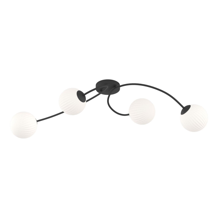 Lámpara de techo VIBRA 4xE14/10W/230V negro/blanco