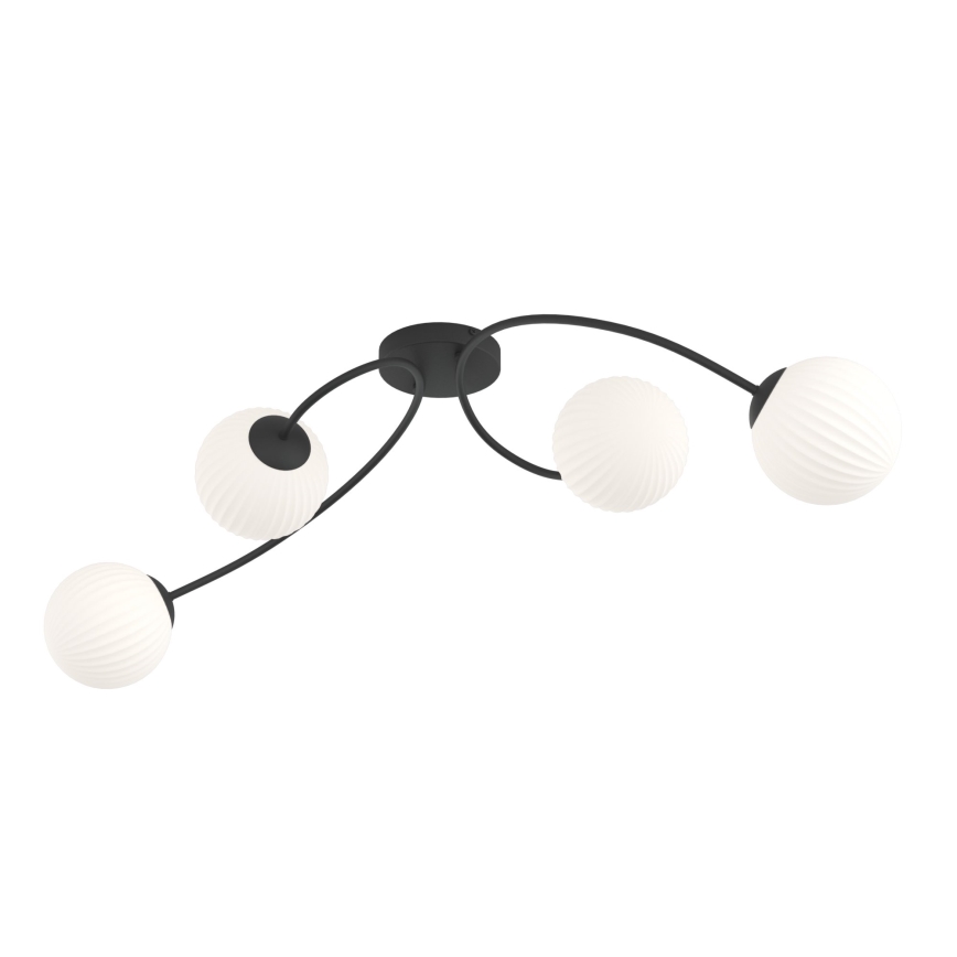 Lámpara de techo VIBRA 4xE14/10W/230V negro/blanco