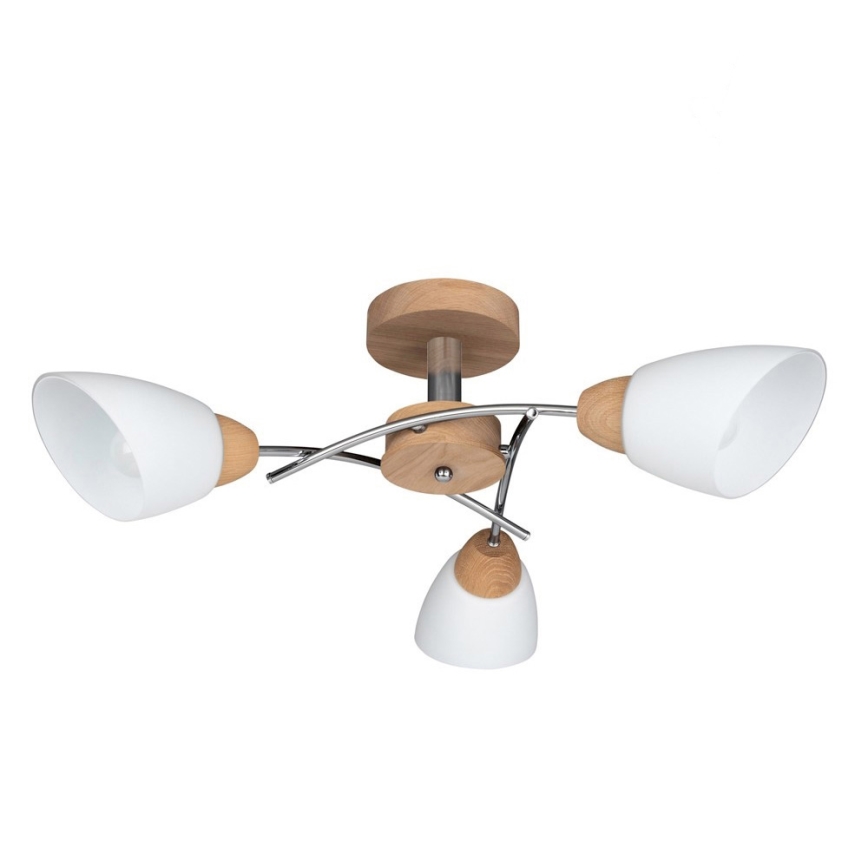Lámpara de techo VILETTA 3xE27/60W/230V roble