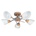 Lámpara de techo VILETTA 5xE27/40W/230V roble