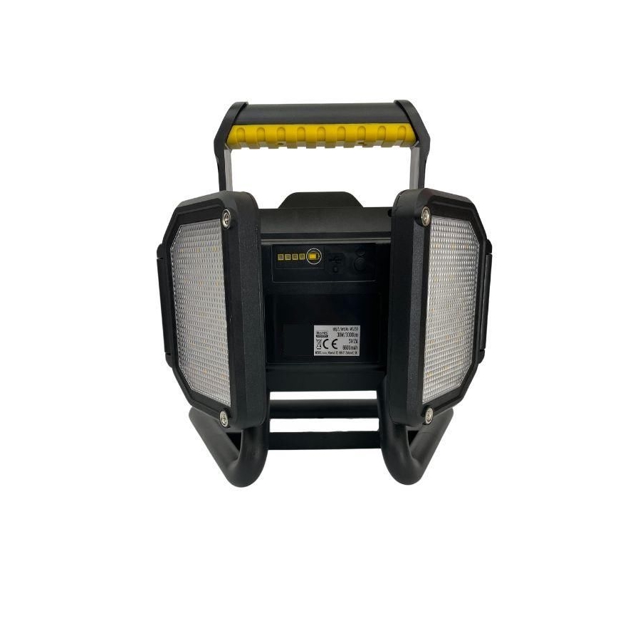 Lámpara de trabajo LED regulable LED/50W/5V 12000 mAh IP54