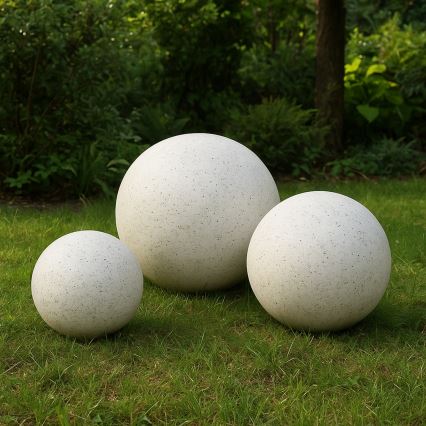 Lámpara decorativa de exterior LUMISTONE 1xE27/15W/230V IP65 Ø 38 cm