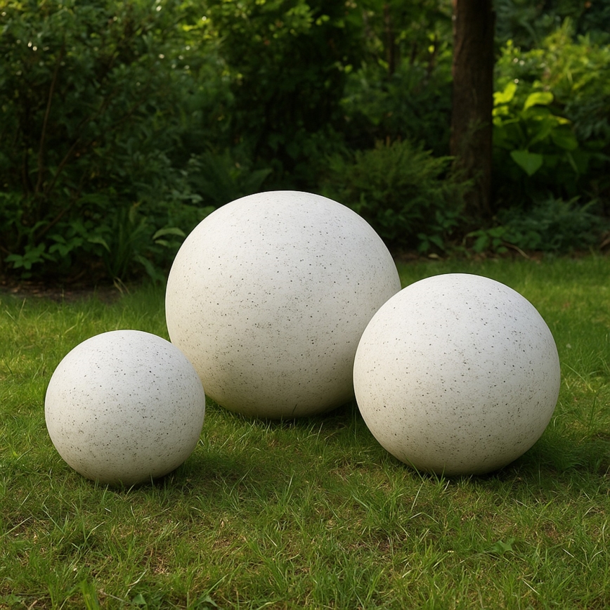 Lámpara decorativa de exterior LUMISTONE 1xE27/15W/230V IP65 Ø 38 cm