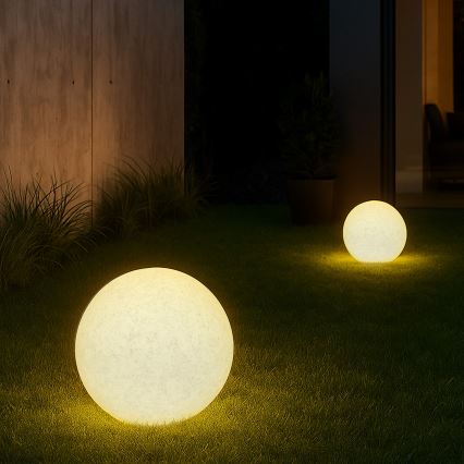 Lámpara decorativa de exterior LUMISTONE 1xE27/15W/230V IP65 Ø 38 cm