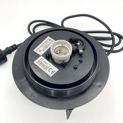 Lámpara decorativa de exterior LUMISTONE 1xE27/15W/230V IP65 Ø 38 cm