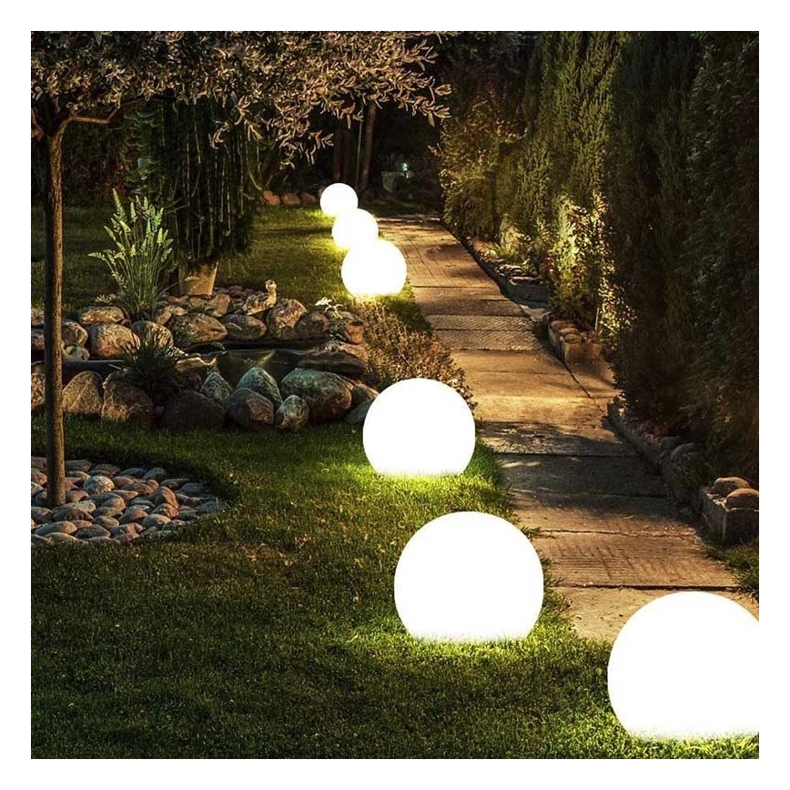 Lámpara decorativa exterior GARDEN BALL 1xE27/40W/230V IP65 diá. 25 cm