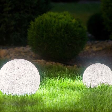 Lámpara decorativa exterior GARDEN BALL 1xE27/40W/230V IP65 diá. 28 cm