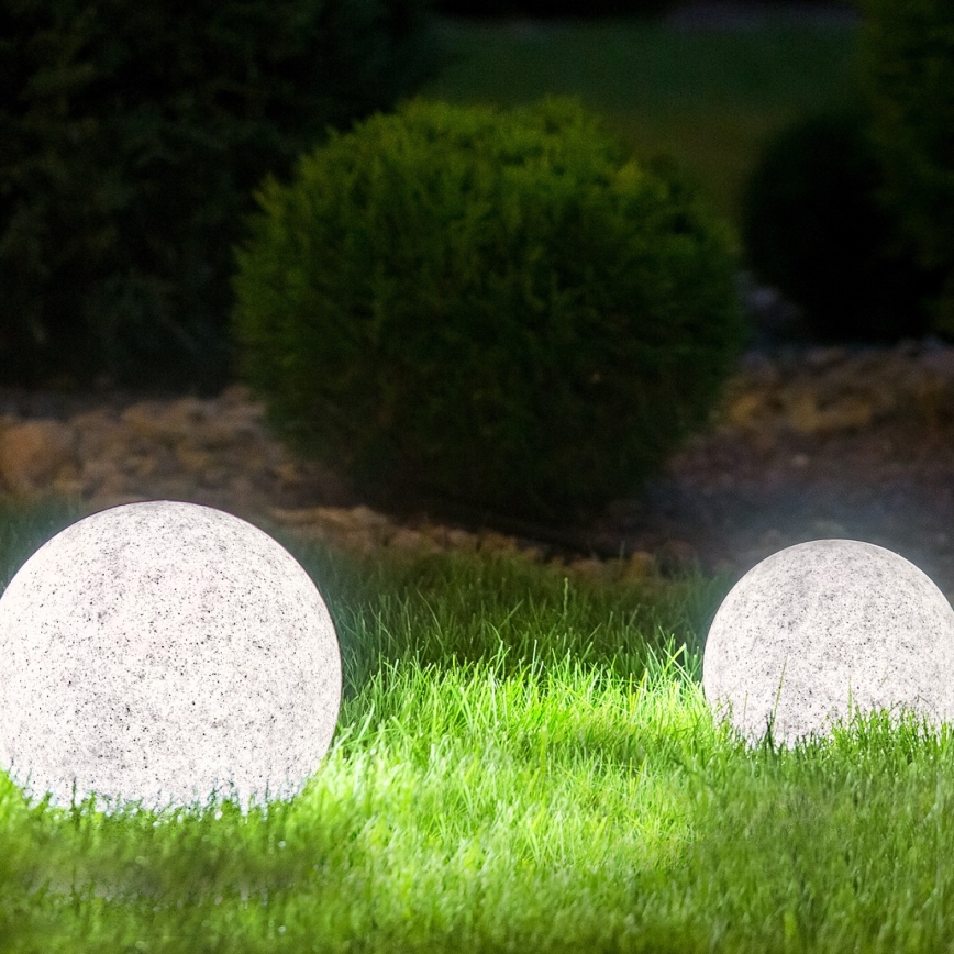 Lámpara decorativa exterior GARDEN BALL 1xE27/40W/230V IP65 diá. 28 cm