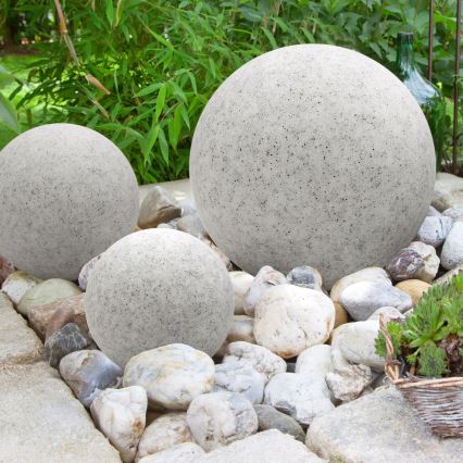 Lámpara decorativa exterior GARDEN BALL 1xE27/40W/230V IP65 diá. 28 cm