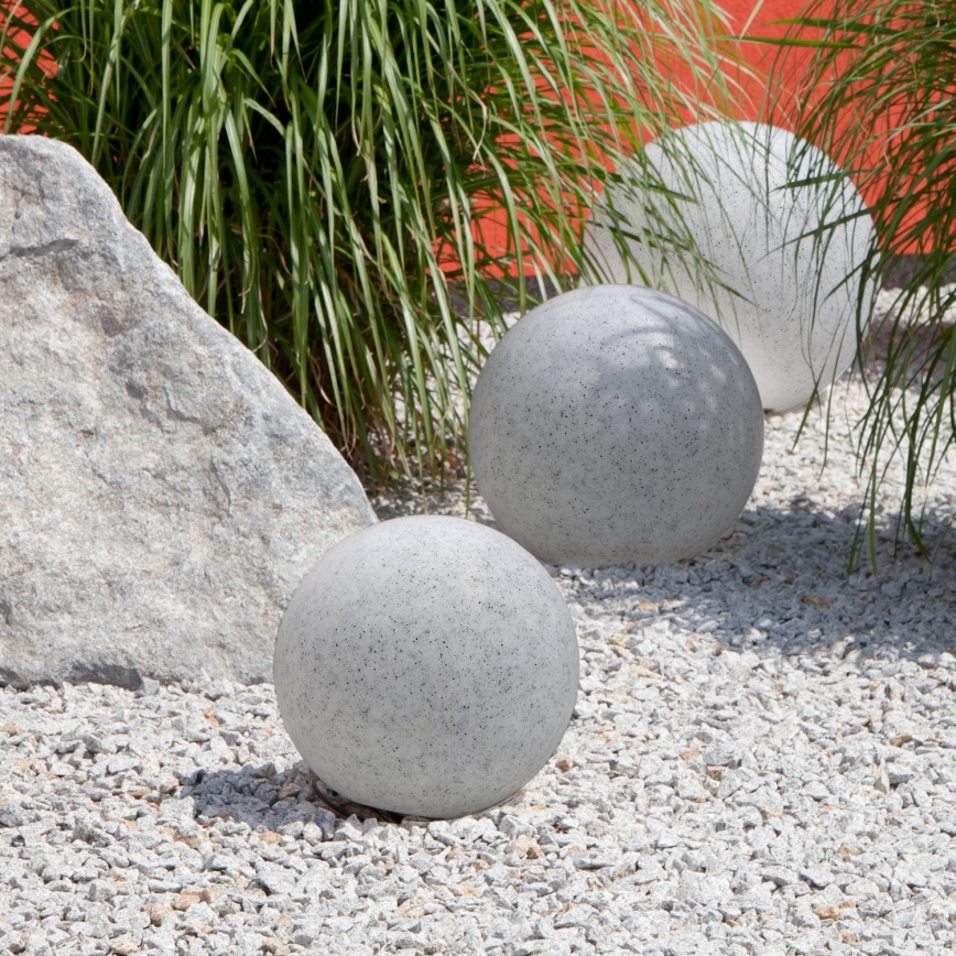 Lámpara decorativa exterior GARDEN BALL 1xE27/40W/230V IP65 diá. 28 cm