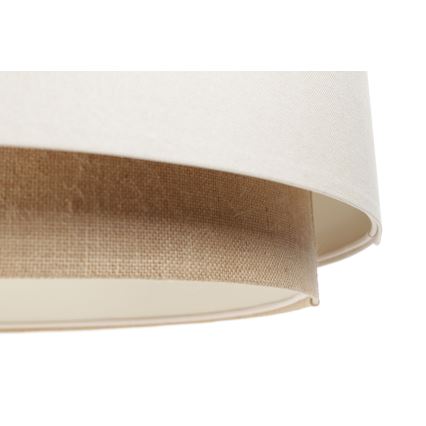 Lámpara colgante con cable DOBLO 1xE27/60W/230V crema/beige