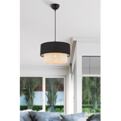 Lámpara ECHO 1xE27/60W/230V negro/crema