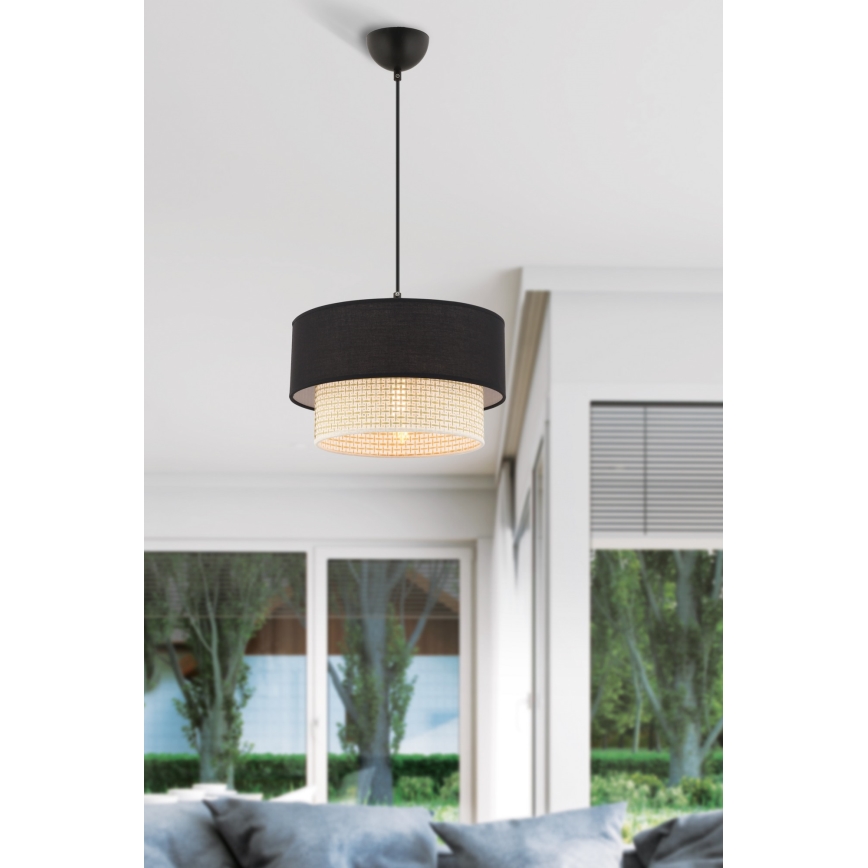 Lámpara ECHO 1xE27/60W/230V negro/crema