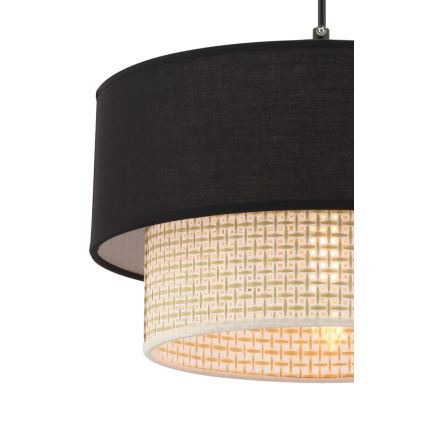 Lámpara ECHO 1xE27/60W/230V negro/crema