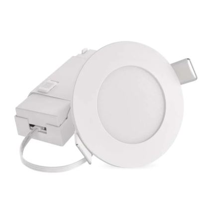 Lámpara empotrable de baño LED LORI LED/4,5W/230V IP65 2700/4000K diá. 8,5 cm blanco