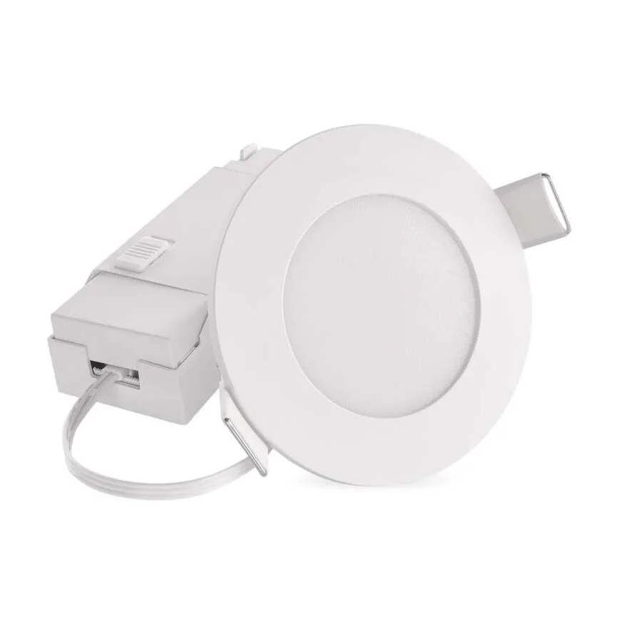 Lámpara empotrable de baño LED LORI LED/4,5W/230V IP65 2700/4000K diá. 8,5 cm blanco