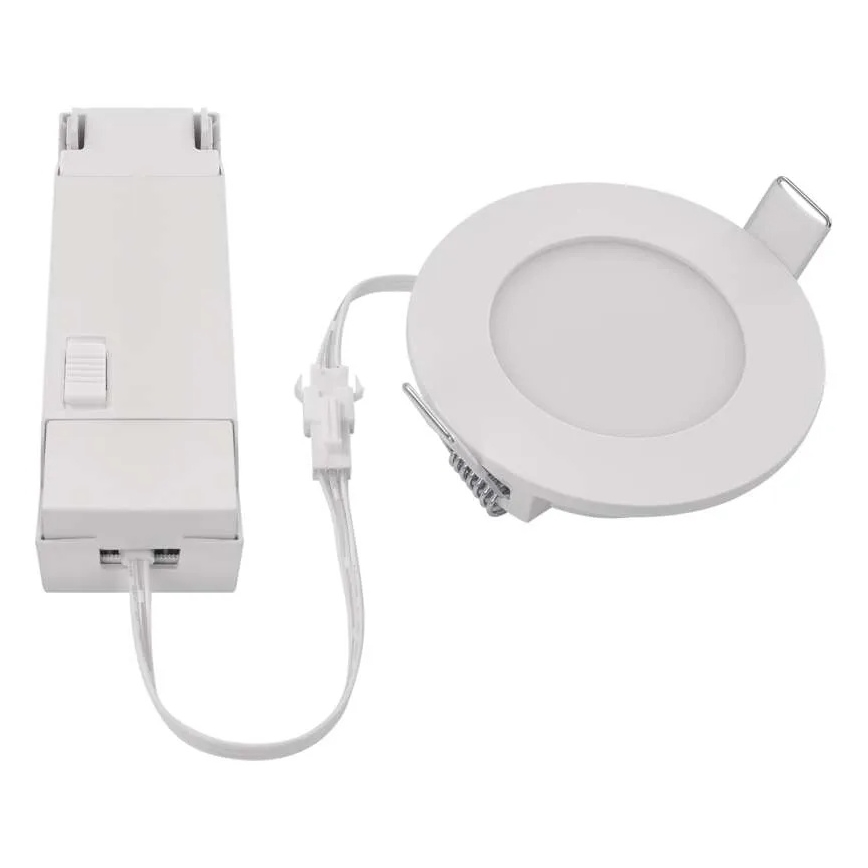 Lámpara empotrable de baño LED LORI LED/4,5W/230V IP65 2700/4000K diá. 8,5 cm blanco