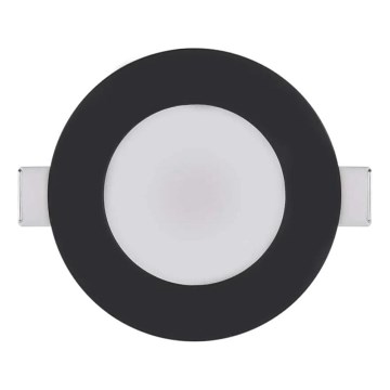 Lámpara empotrable de baño LED LORI LED/4,5W/230V IP65 2700/4000K diá. 8,5 cm negro