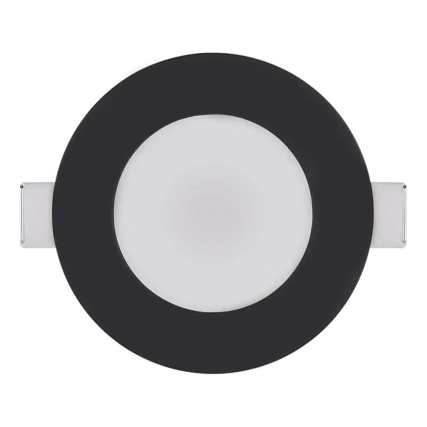 Lámpara empotrable de baño LED LORI LED/4,5W/230V IP65 2700/4000K diá. 8,5 cm negro