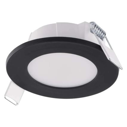 Lámpara empotrable de baño LED LORI LED/4,5W/230V IP65 2700/4000K diá. 8,5 cm negro