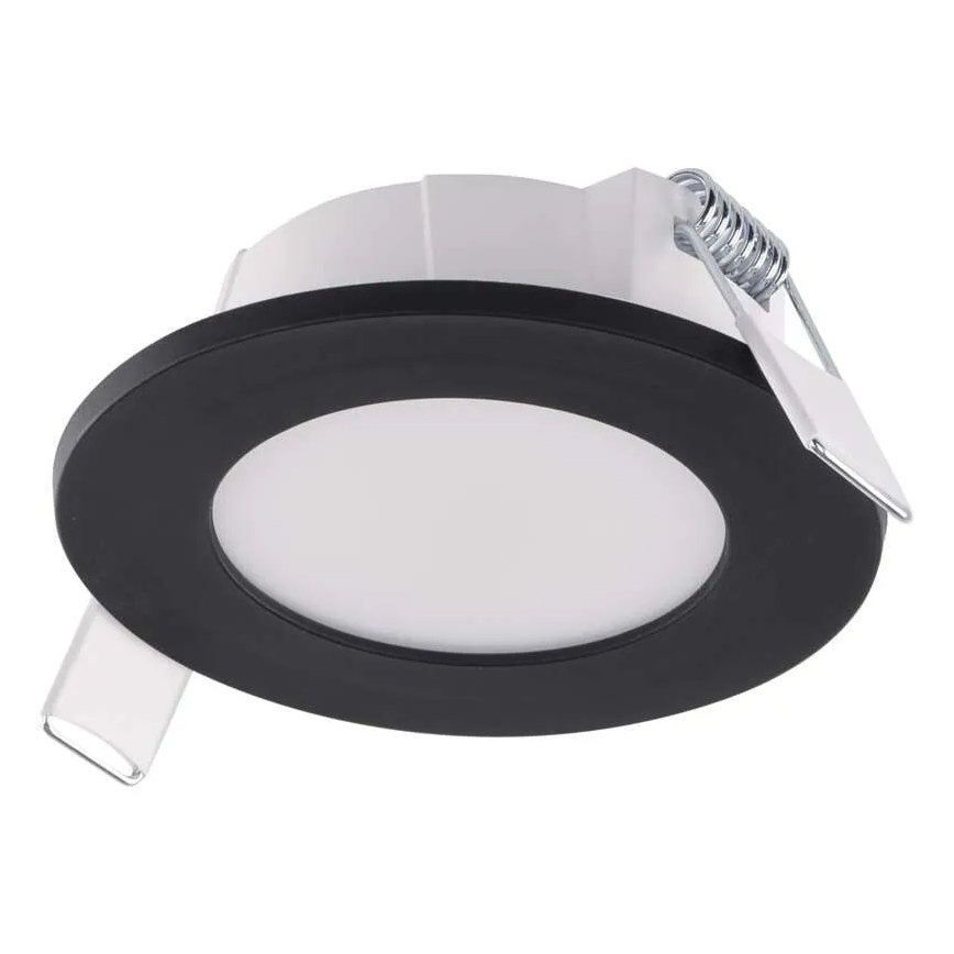 Lámpara empotrable de baño LED LORI LED/4,5W/230V IP65 2700/4000K diá. 8,5 cm negro