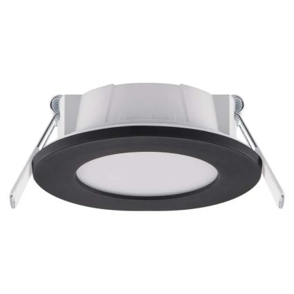 Lámpara empotrable de baño LED LORI LED/4,5W/230V IP65 2700/4000K diá. 8,5 cm negro