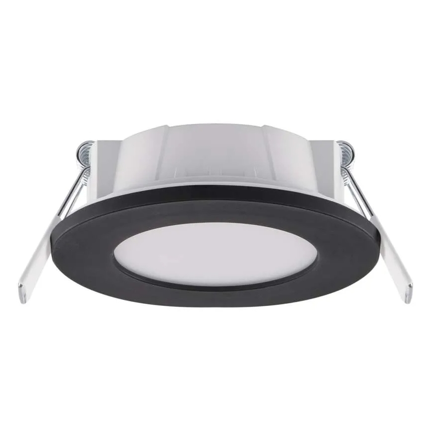 Lámpara empotrable de baño LED LORI LED/4,5W/230V IP65 2700/4000K diá. 8,5 cm negro