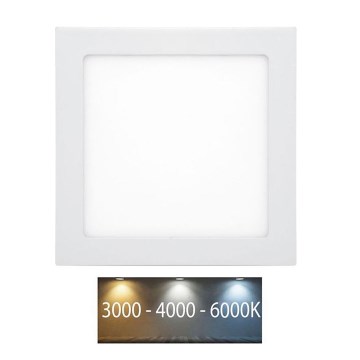 Lámpara empotrable de baño LED RAFA LED/12W/230V 3000/4000/6000K 17x17 cm IP44 blanco